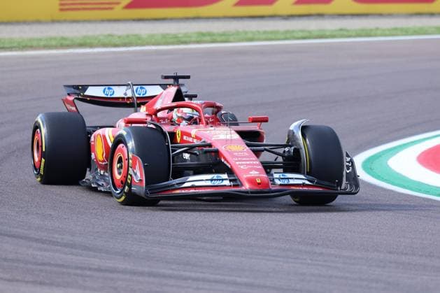 16 Charles Leclerc Scuderia Ferrari HP, 16 , Free Practice 2, FP2 ,ITA, Formula 1 World Championship, Grand Prix Emilia Romagna Imola, Autodromo Enzo e Dino Ferrari, Media Day, 17 05 2024 ITA, Formula 1 World Championship, Grand Prix Emilia Romagna Imola, Autodromo Enzo e Dino Ferrari, Media Day, 17 05 2024 Imola Copyright: xEibner-Pressefoto AnnikaxGrafx EP_AGF