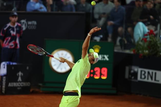 Rome, Italy 17.05.2024: NICOLAS JERRY CHILE VS Tommy Paul USA during Internazionali BNL 2024 menÃ¢& x80;& x99;s ATP, Tennis Herren 1000 Open tennis tournament in Rome Center Court.  Copyright: xMarcoxIacobucci IPAxSportx xipa-x xx IPA_46193451 IPA_Agency_IPA46193451