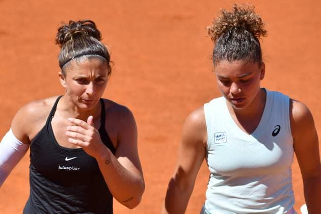 Sara Errani, Jasmine Paolini during the Internazionali BNL dÃ¢& x80;& x99;Italia 2024 at Foro Italico, Italy, May 17th, 2024 Mattia Vian during Internazionali BNL d Italia, International Tennis match in Rome, Italy, May 17 2024  Copyright: xMattiaxVian IPAxSportx xipa-agenx xx IPA_46197902 IPA_Agency_IPA46197902