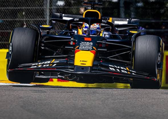 Sport Bilder des Tages IMOLA - Max Verstappen (Red Bull Racing) during the third free practice session on the circuit in the run-up to the Emilia-Romagna Grand Prix. ANP REMKO DE WAAL Previews xVIxANPxSportx xxANPxIVx 498809628 originalFilename: 498809628.jpg