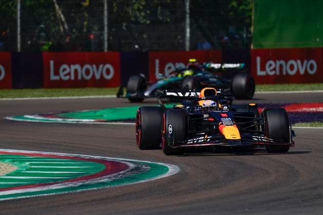 May 18, 2024, Imola, Italy: Max Verstappen of Netherlands and Red Bull Racing drive on track during the Free Practice 3 of the Formula 1 Gran Premio del Made in Italy e dell™Emilia-Romagna at Enzo e Dino Ferrari Circuit on May 19 2024 in Imola, Italy..ANSA DANILO DI GIOVANNI Formula 1 GP of Italy - Qualify  - ZUMAa110 20240518_zaf_a110_042 Copyright: xDaniloxDixGiovannix
