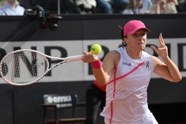 Tennis, WTA-Turnier in Rom, Finale, Iga Swiatek - Aryna Sabalenka Iga & x15a;wi& x105;tek (POL) during the final against Aryna Sabalenka (BLR) at the Italian Tennis Open in Rome, Saturday May 18, 2024.(Alfredo Falcone LaPresse)  Copyright: xAlfredoxFalcone LaPressex