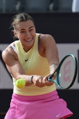 Tennis, WTA-Turnier in Rom, Finale, Iga Swiatek - Aryna Sabalenka Aryna Sabalenka (BLR) during the final against Iga & x15a;wi& x105;tek (POL) at the Italian Tennis Open in Rome, Saturday May 18, 2024.(Alfredo Falcone LaPresse)  Copyright: xAlfredoxFalcone LaPressex