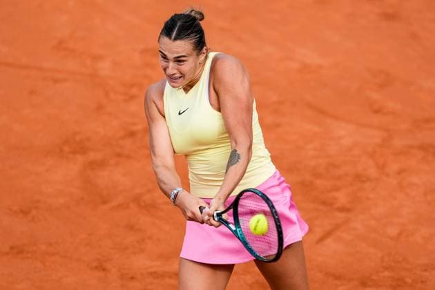 Tennis, WTA-Turnier in Rom, Finale, Iga Swiatek - Aryna Sabalenka Internazionali BNL D Italia 2024 - Day Thirteen Aryna Sabalenka in action during the Women™s Singles final match between Iga Swiatek and Aryna Sabalenka on Day Thirteen of Internazionali BNL D Italia 2024 at Foro Italico on May 16, 2024 in Rome, Italy. Rome Foro Italico Lazio Italy Copyright: xGiuseppexMaffiax IBI_DAY_13_SWIATEK-SABALENKA_180524_DSC1528