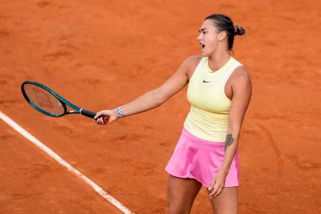 Tennis, WTA-Turnier in Rom, Finale, Iga Swiatek - Aryna Sabalenka Internazionali BNL D Italia 2024 - Day Thirteen Aryna Sabalenka looks dejected during the Women™s Singles final match between Iga Swiatek and Aryna Sabalenka on Day Thirteen of Internazionali BNL D Italia 2024 at Foro Italico on May 16, 2024 in Rome, Italy. Rome Foro Italico Lazio Italy Copyright: xGiuseppexMaffiax IBI_DAY_13_SWIATEK-SABALENKA_180524_DSC2503