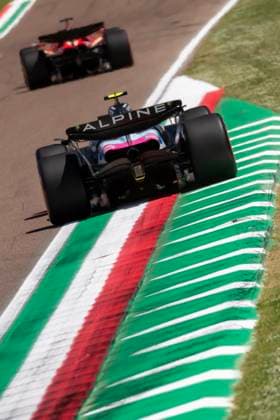 F1 GP Imola Italy Saturday, 18 05 2024 Pierre Gasly 10, BWT Alpine F1 Team and Charles Leclerc 16, Scuderia Ferrari F1 GP Imola Italy Saturday, 18 05 2024 Copyright: xBEAUTIFULxSPORTS Erlhofx