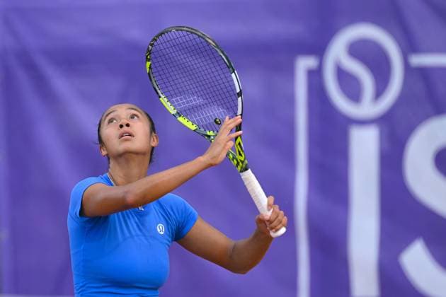 Tennis - Internationaux de Strasbourg 2024 - WTA, Tennis Damen - Leylah Fernandez - Canada TENNIS - Internationaux de Strasbourg 2024 - 18 05 2024 ChrysleneCaillaud Panoramic 