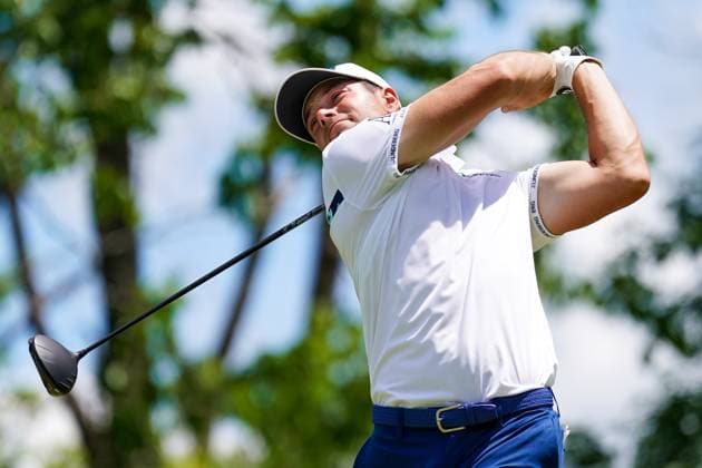 May 18, 2024, Louisville, Kentucky, USA: Viktor Hovland tees off the 2nd hole during the third round of the 2024 PGA, Golf Herren Championship at Valhalla Golf Club. Louisville USA - ZUMAw109 20240518_fap_w109_049 Copyright: xDebbyxWongx