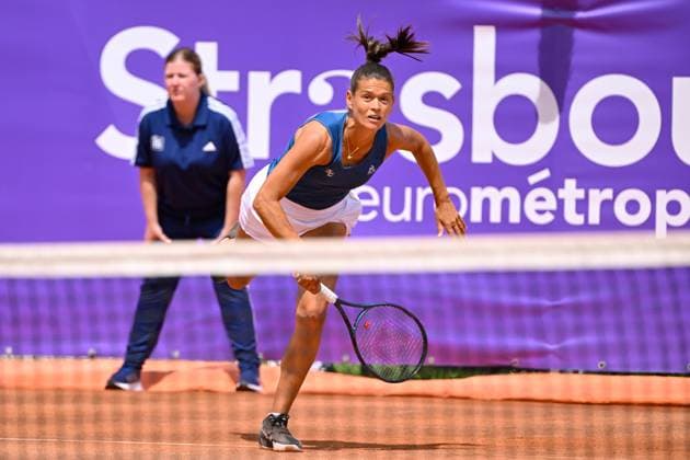 Tennis - Rome - WTA, Tennis Damen - Internationaux de Strasbourg 2024 - Chloe Paquet - France TENNIS - Internationaux de Strasbourg 2024 - 19 05 2024 ChrysleneCaillaud Panoramic 