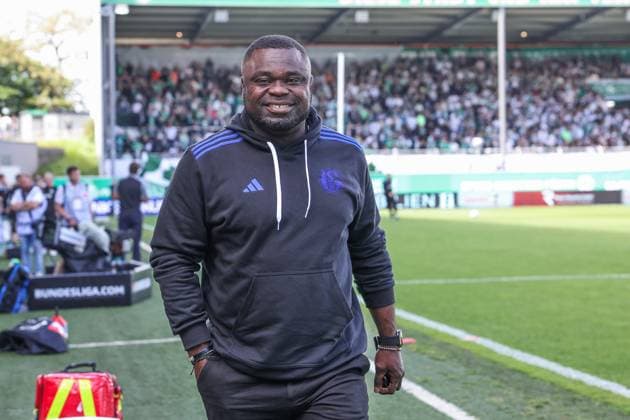 19 05 2024, Football, Season 2023 2024, 2 Bundesliga, Matchday 34, Greuther Fürth FC Schalke 04, Team manager Gerald Asamoah FC Schalke 04 Fürth Stadion am Ronhof Bayern Germany xRHR PHOTO TRx Copyright: TimxRehbein RHR-FOTOx RHR-FOTO TR