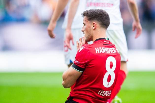 19 05 2024 Soccer, 2023 2024, 2 Bundesliga, Matchday 34, Hannover 96 Holstein Kiel Enzo Leopold Hannover DFL REGULATIONS PROHIBIT ANY USE OF PHOTOGRAPHS AS IMAGE SEQUENCES AND OR QUASI VIDEO