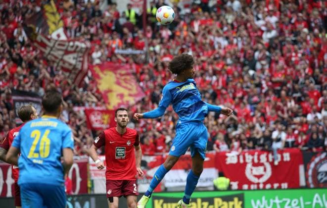 19 05 2024, Football, 2 Bundesliga, FC Kaiserslautern Eintracht Braunschweig, Matchday 34, Season 2023 24, Fritz Walter Stadion, Kaiserslautern, Germany, zmdz, DFB DFL regulations prohibit any use of photographs as image sequences and or quasi video FC Kaiserslautern Eintracht Braunschweig