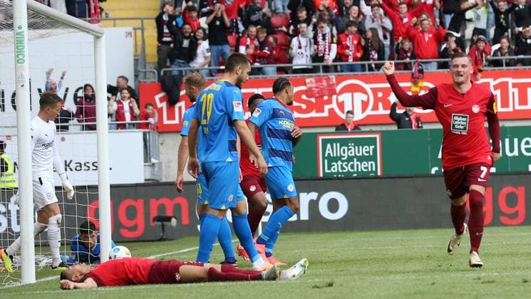 19 05 2024, Football, 2 Bundesliga, FC Kaiserslautern Eintracht Braunschweig, Matchday 34, Season 2023 24, Fritz Walter Stadion, Kaiserslautern, Germany, zmdz, DFB DFL regulations prohibit any use of photographs as image sequences and or quasi video FC Kaiserslautern Eintracht Braunschweig