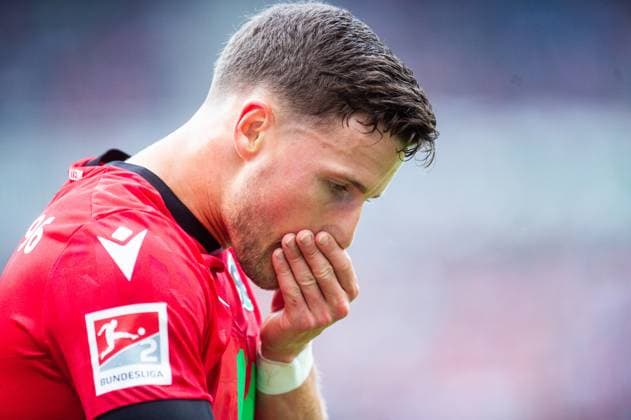 19 05 2024 Soccer, 2023 2024, 2 Bundesliga, Matchday 34, Hannover 96 Holstein Kiel Enzo Leopold Hannover DFL REGULATIONS PROHIBIT ANY USE OF PHOTOGRAPHS AS IMAGE SEQUENCES AND OR QUASI VIDEO