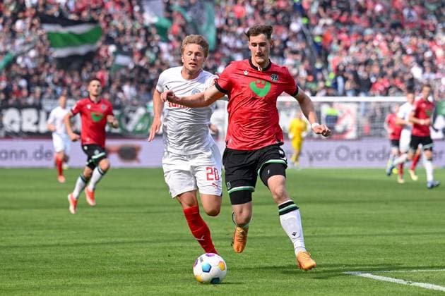 19 05 2024, Football, 2 Bundesliga, 34 Matchday Season 2023 2024, Hannover 96 Holstein Kiel, Fiete Arp Holstein Kiel , Phil Neumann Hannover96 xRHR PHOTO TKx Copyright: RHR-FOTOx RHR-FOTO TK