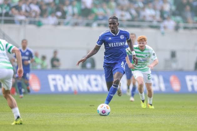 19 05 2024, Football, Season 2023 2024, 2 Bundesliga, Matchday 34, Greuther Fürth FC Schalke 04, Bryan Lasme FC Schalke 04 Fürth Stadion am Ronhof Bayern Germany xRHR PHOTO TRx Copyright: TimxRehbein RHR-FOTOx RHR-FOTO TR