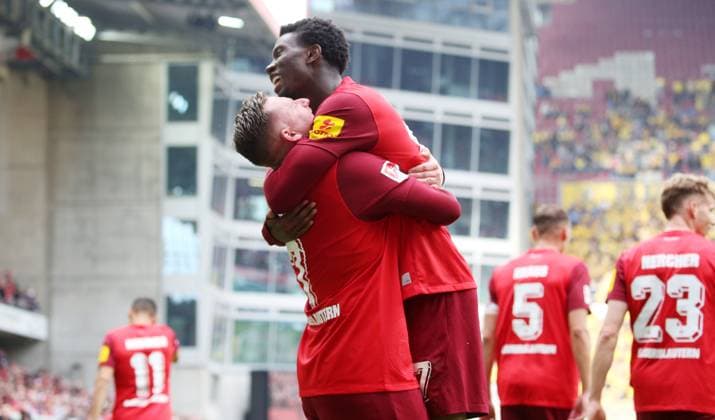 19 05 2024, Football, 2 Bundesliga, FC Kaiserslautern Eintracht Braunschweig, Matchday 34, Season 2023 24, Fritz Walter Stadion, Kaiserslautern, Germany, zmdz, DFB DFL regulations prohibit any use of photographs as image sequences and or quasi video FC Kaiserslautern Eintracht Braunschweig