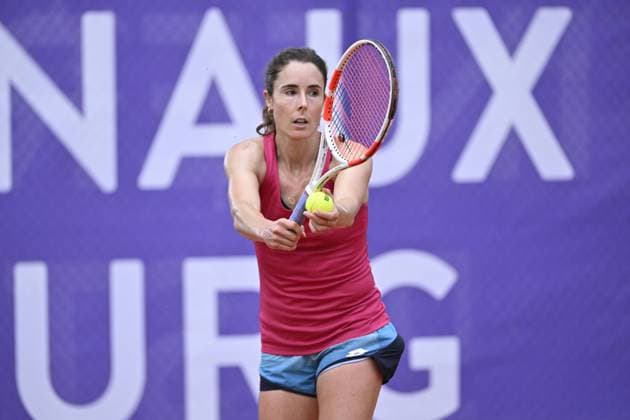 Tennis - Rome - WTA, Tennis Damen - Internationaux de Strasbourg 2024 - Alize Cornet entrainement - France TENNIS - Internationaux de Strasbourg 2024 - 19 05 2024 ChrysleneCaillaud Panoramic 
