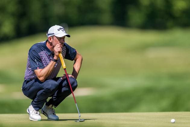 240519 Alexander Björk of Sweden during the final round of the 2024 PGA Championship Golf Tournament on May 19, 2024 in Louisville Photo Petter Arvidson BILDBYRAN kod PA PA0811 golf pga championship bbeng  Copyright: PETTERxARVIDSON BB240519PA046