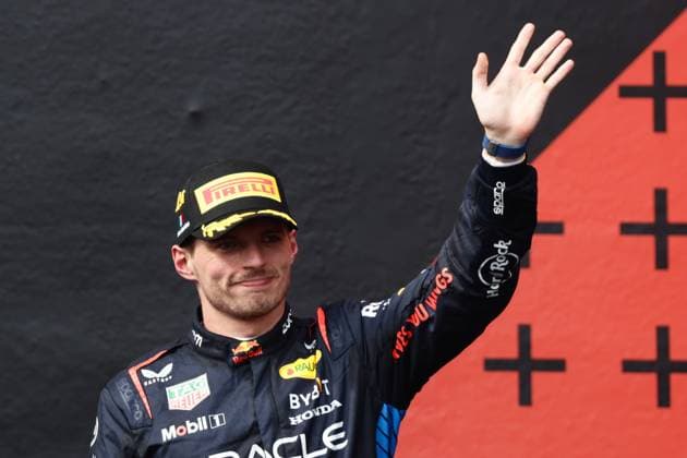 F1 Emilia-Romagna Grand Prix 2024 Max Verstappen of Red Bull Racing at podium after the Formula 1 Emilia-Romagna Grand Prix at Autodromo Enzo e Dino Ferrari in Imola, Italy on May 19, 2024. Imola Italy  Copyright: xJakubxPorzyckix originalFilename:porzycki-f1emilia240519_npVaR.jpg
