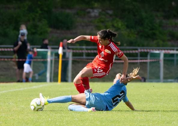 Soccer, Women, Season 2023 2024, BFV Pokal Polytan Pokal Final , FC Viktoria 89 Berlin 1 FC Union Berlin, v l Fatma Sakar 1 Women 1 FC Union , Aylin Yaren, 19 05 2024, Copyright: xMatthiasxKochx