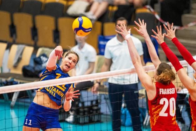 240519 Alexandra Lazic of Sweden during the European Golden League between Sweden and Belgium on May 19, 2024 in Lund Photo Avdo Bilkanovic BILDBYRAN COP 115 AB0272 volleyball volleyball european golden league sverige belgium sweden dam bbeng  Copyright: AVDOxBILKANOVIC BB240519AB075