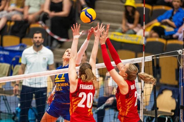 240519 Alexandra Lazic of Sweden during the European Golden League between Sweden and Belgium on May 19, 2024 in Lund Photo Avdo Bilkanovic BILDBYRAN COP 115 AB0272 volleyball volleyball european golden league sverige belgium sweden dam bbeng  Copyright: AVDOxBILKANOVIC BB240519AB074
