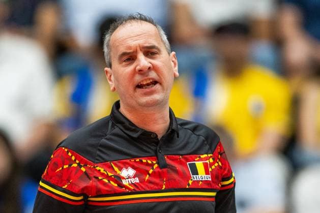 240519 Head coach Kris Vansnick of Belgium during the European Golden League between Sweden and Belgium on May 19, 2024 in Lund Photo Avdo Bilkanovic BILDBYRAN COP 115 AB0272 volleyball volleyball european golden league sverige belgium sweden dam bbeng Coach  Copyright: AVDOxBILKANOVIC BB240519AB077