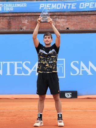 International Tennis match - 2024 Piemonte Open Intesa San Paolo Fancesco Passaro (Italy) winner of the 2nd Open Piemonte Intesa San Paolo during 2024 Piemonte Open Intesa San Paolo, International Tennis match in Turin, Italy, May 19 2024 Turin Italy  Copyright: xIPAxSport ABACAx