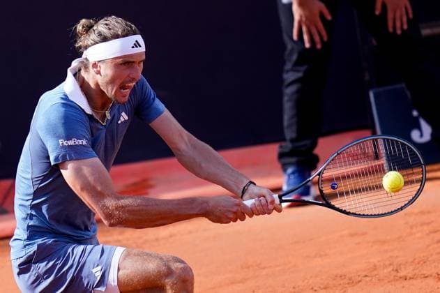 Internazionali BNL D Italia 2024 - Day Fourteen Alexander Zverev of Germany in action during the Men™s Singles final match between Alexander Zverev and Nicolas Jarry on Day Fourteen of Internazionali BNL D Italia 2024 at Foro Italico on May 19, 2024 in Rome, Italy. Rome Foro Italico Lazio Italy Copyright: xGiuseppexMaffiax IBI-FINALE_ZVEREV-JARRY_190524_LIA8003