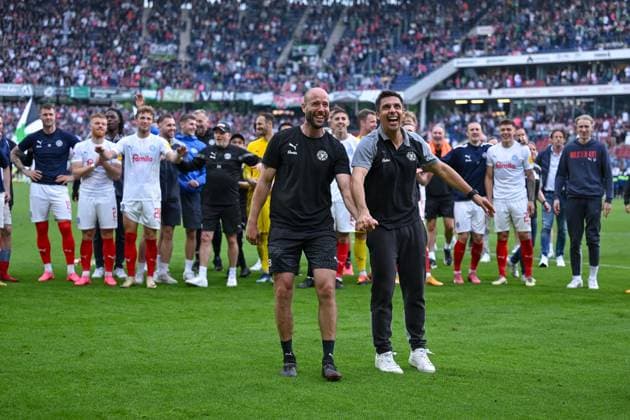 19 05 2024, Soccer, 2 Bundesliga, 34 Matchday Season 2023 2024, Hannover 96 Holstein Kiel, Co Coach Alexander Hahn Holstein Kiel , Coach Marcel Rapp Holstein Kiel xRHR PHOTO TKx Copyright: RHR-FOTOx RHR-FOTO TK