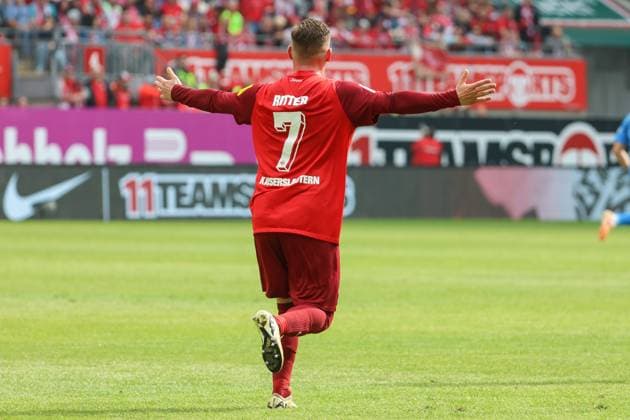 19 05 2024, xusrbx, Soccer 2 Bundesliga, 1 FC Kaiserslautern Eintracht Braunschweig emspor, Marlon Ritter 1 FC Kaiserslautern, 7 , DFL DFB REGULATIONS PROHIBIT ANY USE OF PHOTOGRAPHS as IMAGE SEQUENCES and or QUASI VIDEO Kaiserslautern