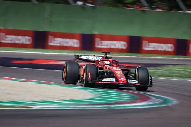 Foto IPP Enrico Schiavi Imola 19-05-2024 Formula 1 F1 Gran Premio del Made in Italy e dell™Emilia Romagna 2024 Gara nella foto: Charles Leclerc - Ferrari Imola italy ITALIA ITALY  Copyright: xR4924_italyphotopressx