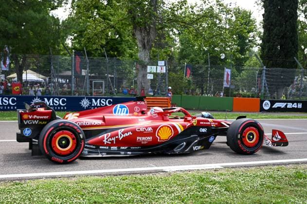Imola, Italy: Charles Leclerc Ferrari Spa Scuderia Ferrari during FORMULA 1 MSC CRUISES GRAN PREMIO DELL EMILIA-ROMAGNA 2024 - Race, Formula 1 Championship in Imola, Italy, May 19 2024 Formula 1 Championship - FORMULA 1 MSC CRUISES GRAN PREMIO DELL EMILIA-ROMAGNA 2024 - Race  - ZUMAp169 20240519_zsa_p169_958 Copyright: xAlessioxMarini IPAxSportx