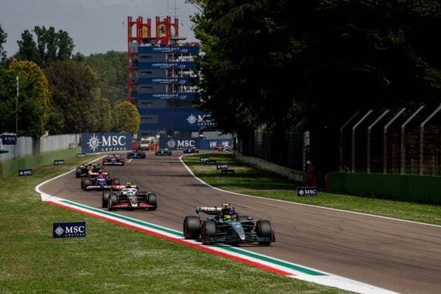 44 Lewis Hamilton GBR, Mercedes AMG Petronas F1 Team , F1 Grand Prix of Emilia Romagna at Autodromo Internazionale Enzo e Dino Ferrari on May 19, 2024 in Imola, Italy Photo by HOCH ZWEI Imola Italy