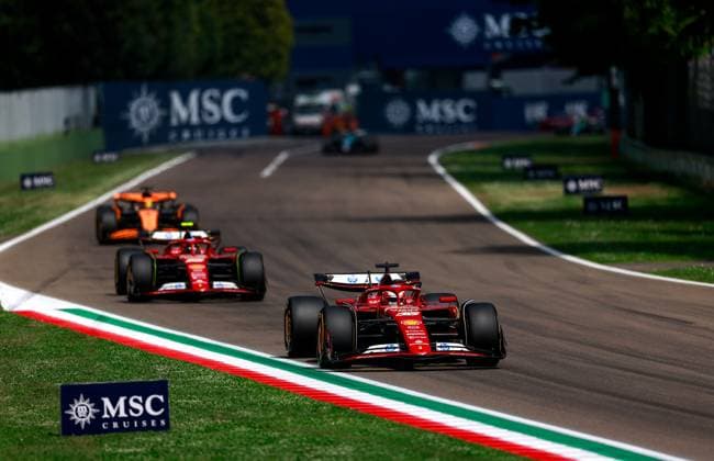 16 Charles Leclerc MCO, Scuderia Ferrari HP , F1 Grand Prix of Emilia Romagna at Autodromo Internazionale Enzo e Dino Ferrari on May 19, 2024 in Imola, Italy Photo by HOCH ZWEI Imola Italy
