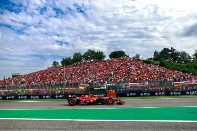 16 Charles Leclerc MCO, Scuderia Ferrari HP , F1 Grand Prix of Emilia Romagna at Autodromo Internazionale Enzo e Dino Ferrari on May 19, 2024 in Imola, Italy Photo by HOCH ZWEI Imola Italy
