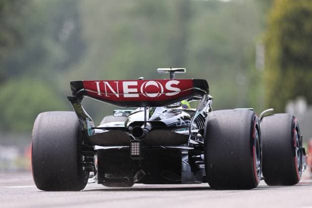 George Russell of Great Britain and Mercedes in action, Race, F1 Emilia Romagna Grand Prix 2024, Autodromo Enzo e Dino Ferrari on 19 May 2024 in Imola, Italy Photo by Diogo Cardoso DeFodi Images George Russell of Great Britain and Mercedes in action, Race, F1 Emilia Romagna Grand Prix 2024, Autodromo Enzo e Dino Ferrari on May 19, 2024 in Imola, Italy Photo by Diogo Cardoso DeFodi Images Defodi 645 f1imo20240518 3684 Defodi-645