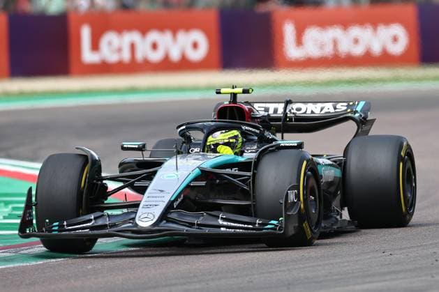 Lewis Hamilton of Great Britain and Mercedes in action, Race, F1 Emilia Romagna Grand Prix 2024, Autodromo Enzo e Dino Ferrari on 19 May 2024 in Imola, Italy Photo by Diogo Cardoso DeFodi Images Lewis Hamilton of Great Britain and Mercedes in action, Race, F1 Emilia Romagna Grand Prix 2024, Autodromo Enzo e Dino Ferrari on May 19, 2024 in Imola, Italy Photo by Diogo Cardoso DeFodi Images Defodi 645 f1imo20240518 4282 Defodi-645