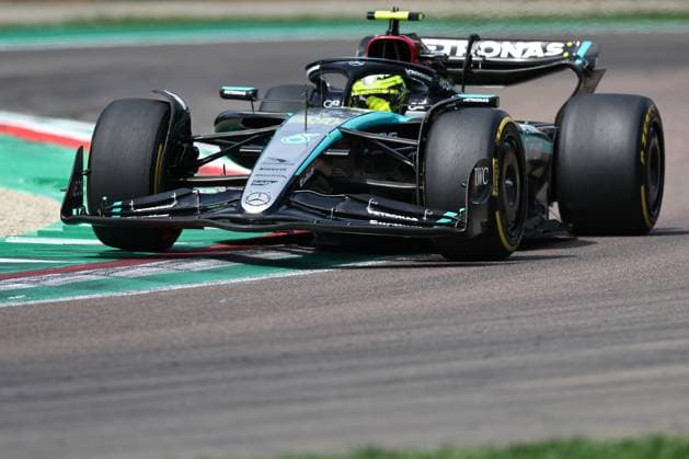 Lewis Hamilton of Great Britain and Mercedes in action, Race, F1 Emilia Romagna Grand Prix 2024, Autodromo Enzo e Dino Ferrari on 19 May 2024 in Imola, Italy Photo by Diogo Cardoso DeFodi Images Lewis Hamilton of Great Britain and Mercedes in action, Race, F1 Emilia Romagna Grand Prix 2024, Autodromo Enzo e Dino Ferrari on May 19, 2024 in Imola, Italy Photo by Diogo Cardoso DeFodi Images Defodi 645 f1imo20240518 4358 Defodi-645