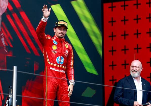 16 Charles Leclerc MCO, Scuderia Ferrari HP , F1 Grand Prix of Emilia Romagna at Autodromo Internazionale Enzo e Dino Ferrari on May 19, 2024 in Imola, Italy Photo by HOCH ZWEI Imola Italy