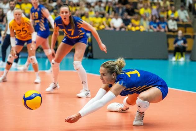240519 Alexandra Lazic of Sweden during the European Golden League between Sweden and Belgium on May 19, 2024 in Lund Photo Avdo Bilkanovic BILDBYRAN COP 115 AB0272 volleyball volleyball european golden league sverige belgium sweden dam bbeng  Copyright: AVDOxBILKANOVIC BB240519AB109