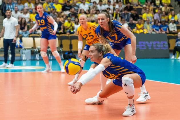 240519 Alexandra Lazic of Sweden during the European Golden League between Sweden and Belgium on May 19, 2024 in Lund Photo Avdo Bilkanovic BILDBYRAN COP 115 AB0272 volleyball volleyball european golden league sverige belgium sweden dam bbeng  Copyright: AVDOxBILKANOVIC BB240519AB110