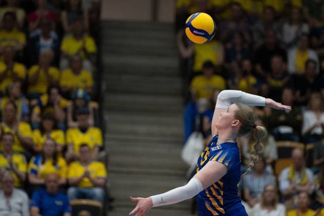 240519 Paulina Lindberg of Sweden during the European Golden League between Sweden and Belgium on May 19, 2024 in Lund Photo Avdo Bilkanovic BILDBYRAN COP 115 AB0272 volleyball volleyball european golden league sverige belgium sweden dam bbeng  Copyright: AVDOxBILKANOVIC BB240519AB112