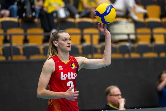 240519 Britt Herbots of Belgium during the European Golden League between Sweden and Belgium on May 19, 2024 in Lund Photo Avdo Bilkanovic BILDBYRAN COP 115 AB0272 volleyball volleyball european golden league sverige belgium sweden dam bbeng  Copyright: AVDOxBILKANOVIC BB240519AB113