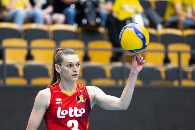 240519 Britt Herbots of Belgium during the European Golden League between Sweden and Belgium on May 19, 2024 in Lund Photo Avdo Bilkanovic BILDBYRAN COP 115 AB0272 volleyball volleyball european golden league sverige belgium sweden dam bbeng  Copyright: AVDOxBILKANOVIC BB240519AB114