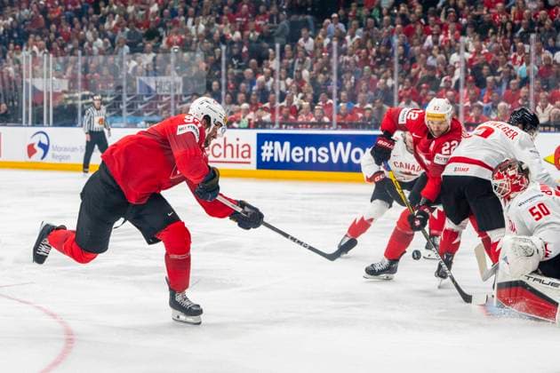 PRAGUE, CZECH REPUBLIC MAY 19 Roman Josi of Switzerland L in action during the preliminary round match between Switzerland and Canada at Prague Arena on May 19, 2024 in Prague, Czech Republic Prague Prague Arena Czech Republic Copyright: xJustPictures.ch JarixPestelaccix jp-en-EuSpIm-JP4_JAR_Switzerland_Canada_19May2024_013
