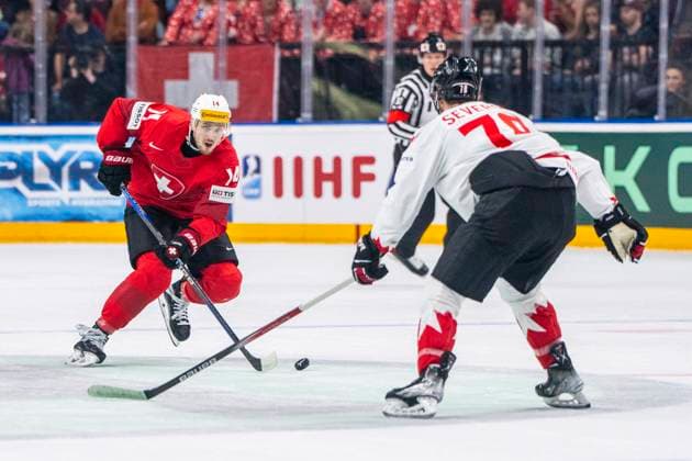 Ice hockey, World Championship, Switzerland - Canada