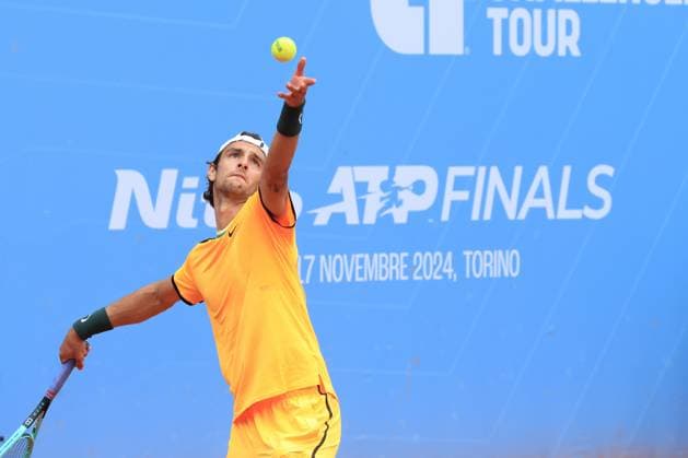 Turin, Italy: Lorenzo Musetti (Italy) during the final match againts Francesco Passaro (Italy) during 2024 Piemonte Open Intesa San Paolo, International Tennis match in Turin, Italy, May 19 2024 International Tennis match - 2024 Piemonte Open Intesa San Paolo  - ZUMAp169 20240519_zsa_p169_1943 Copyright: xClaudioxBenedetto IPAxSportx