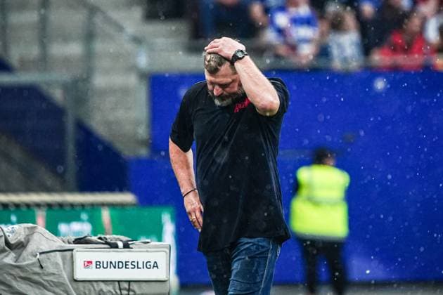 Steffen Baumgart Hambuger SV, Trainer ohne Muetze GER, Hamburger SV vs 1 FC Nuernberg, Football, 2 Bundesliga, Matchday 34, Season 2023 2024, 19 05 2024 DFL REGULATIONS PROHIBIT ANY USE OF PHOTOGRAPHS AS IMAGE SEQUENCES AND OR QUASI VIDEO GER, Hamburger SV vs 1 FC Nuernberg, Football, 2 Bundesliga, Matchday 34, Season 2023 2024, 19 05 2024 Hamburg Copyright: xEibner-Pressefoto MarcelxvonxFehrnx EP_MFN